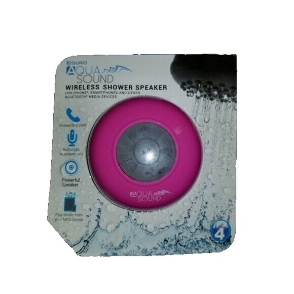 Aduro Aqua Sound Pink Wireless BlueTooth Speaker NEW - Picture 1 of 5